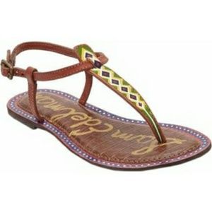 Multicolored tribal sandal